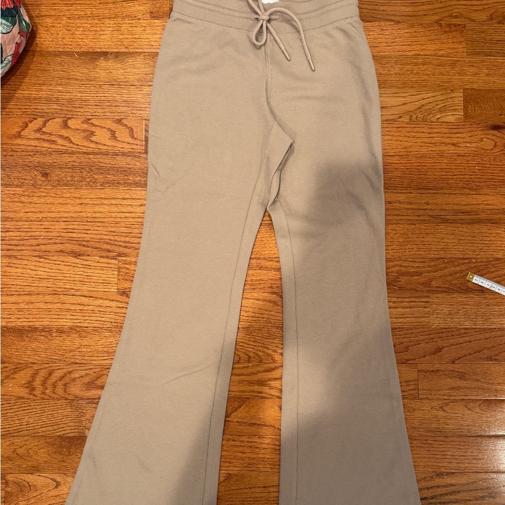 Sunday Best Beige Waffle Knit Sweatpants